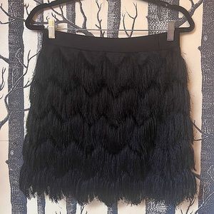 Black 20's flapper mini skirt!